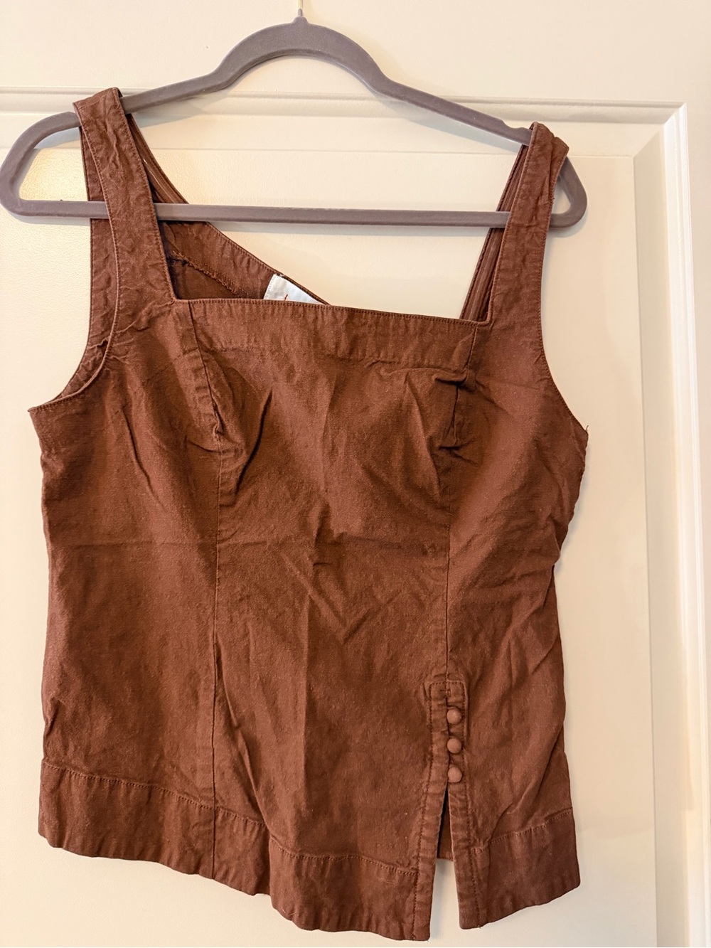 Anthropologie Asymetric Square-Neck Tank Top